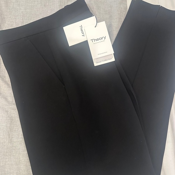 NWT Theory Ibbey Admiral Crepe Straight Pants - Size 6 - Picture 6 of 7